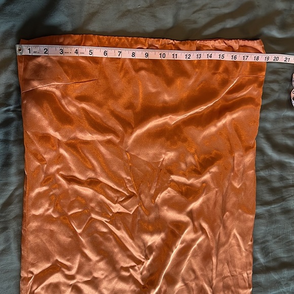 Dissh burnt orange satin dress - Picture 10 of 14